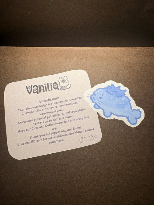 Blueberry Seal Sticker