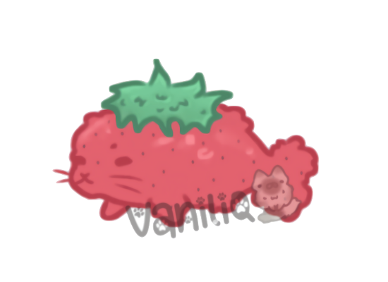 Strawberry Seal Sticker